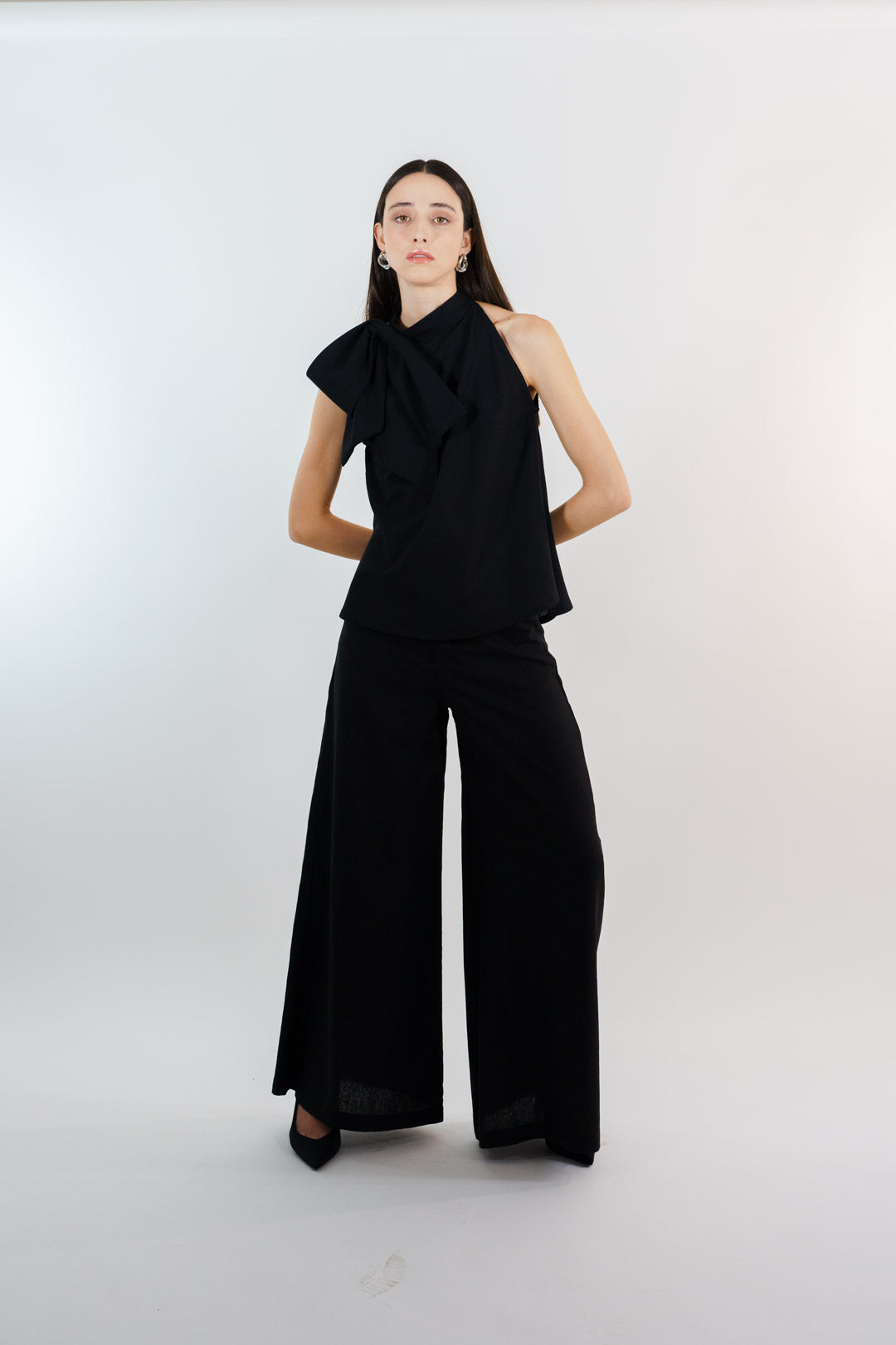 BLUSA MOÑO VALENCIA | NEGRO