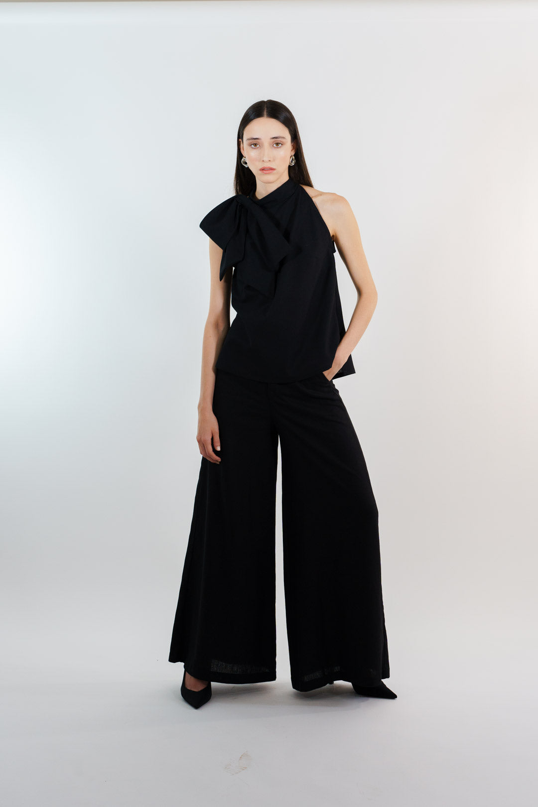 BLUSA MOÑO VALENCIA | NEGRO
