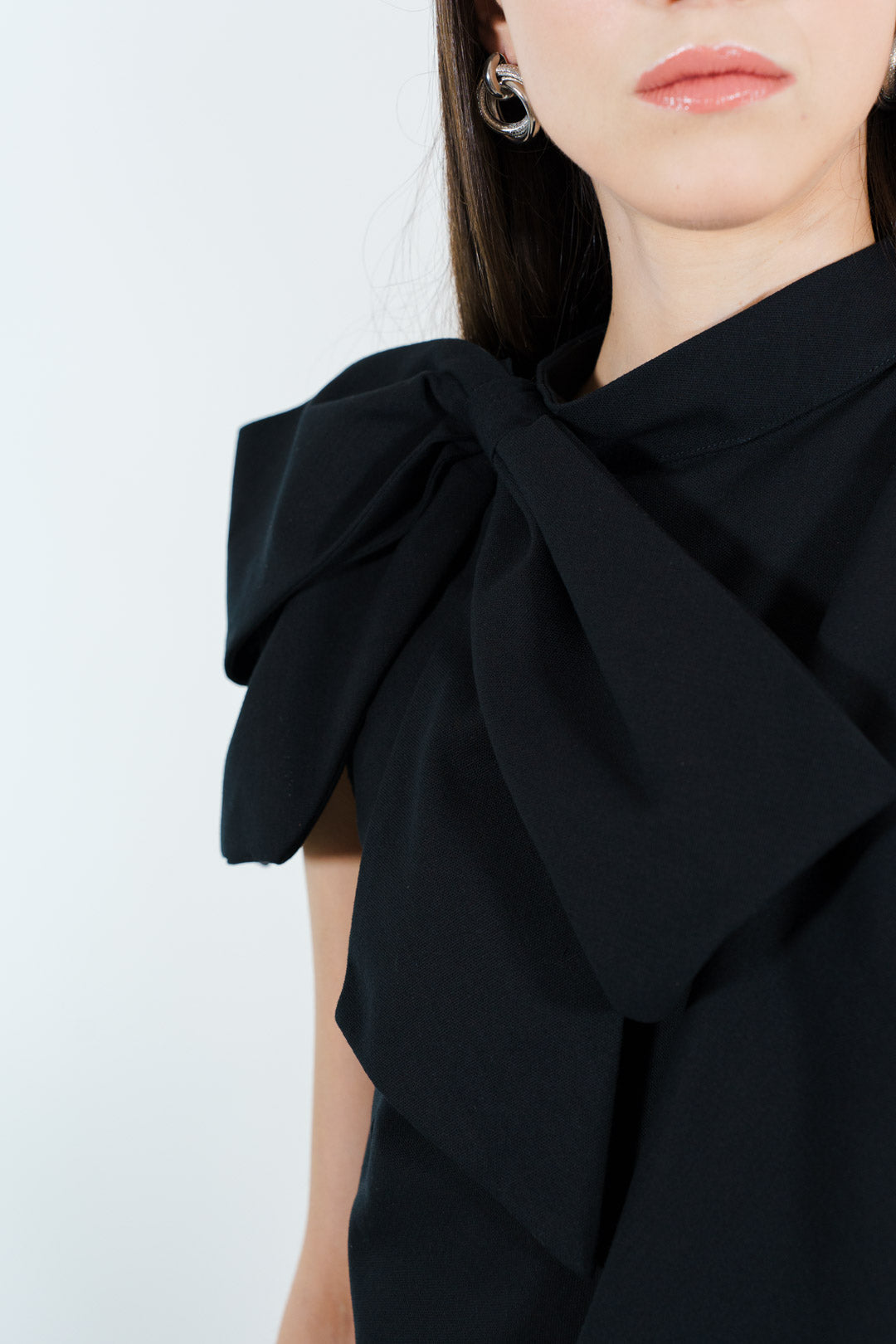 BLUSA MOÑO VALENCIA | NEGRO