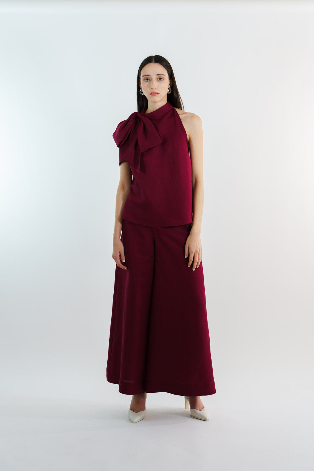 BLUSA VALENCIA MOÑO LINO TINTO