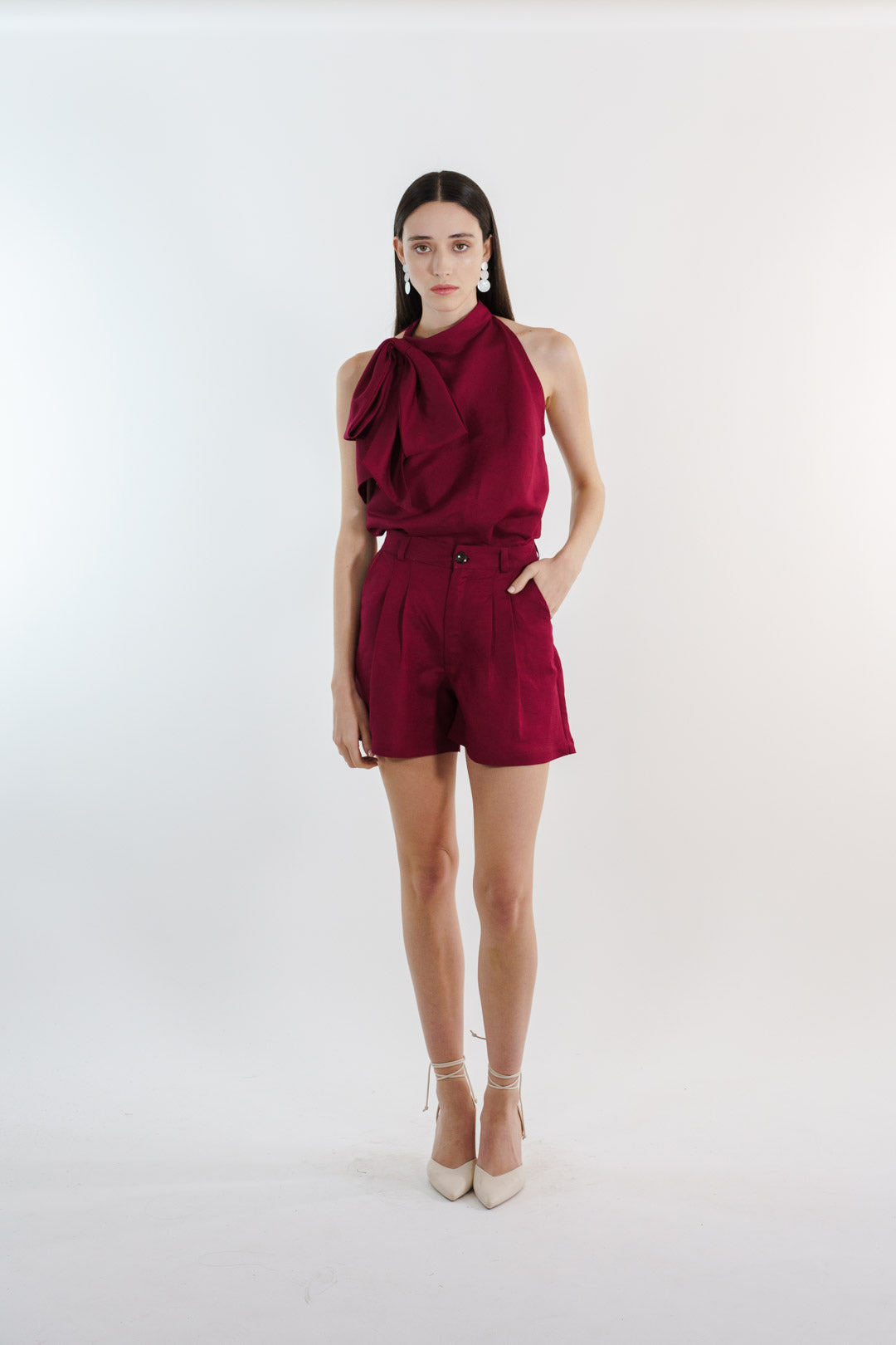 SHORT MEXICANO LINO TINTO
