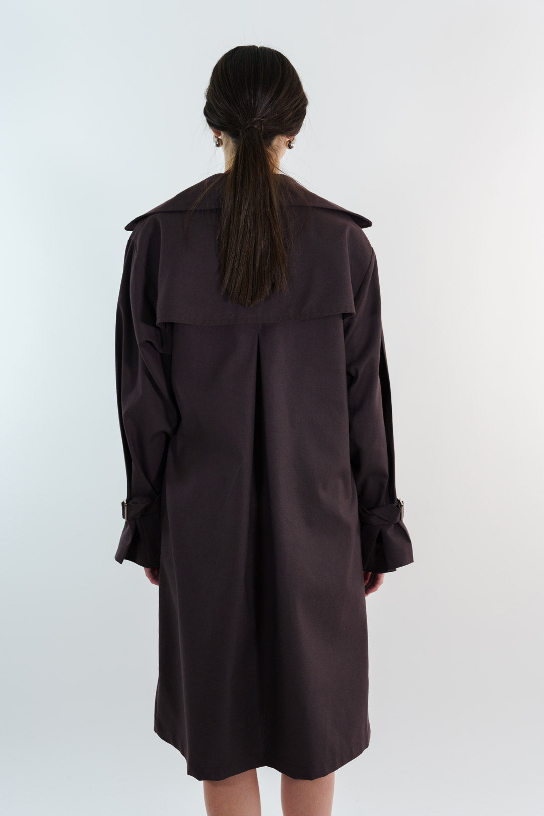 GABARDINA LONETA | CAFE OSCURO MUJER