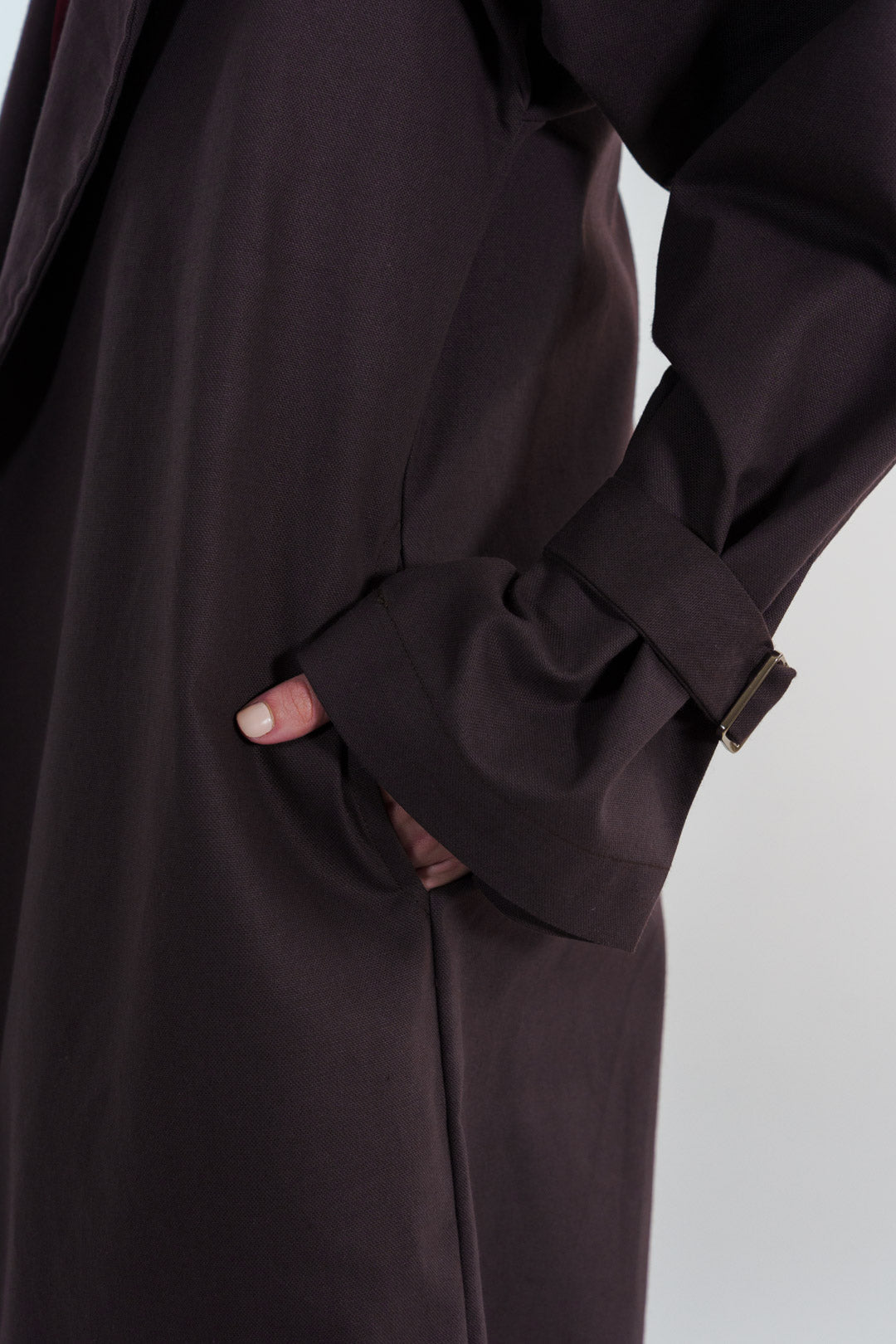 GABARDINA LONETA | CAFE OSCURO MUJER