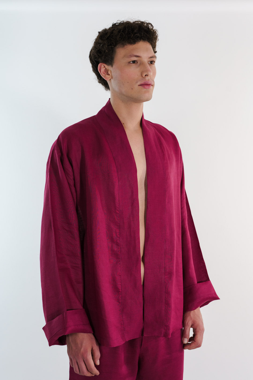 KIMONO GANTE LINO TINTO HOMBRE