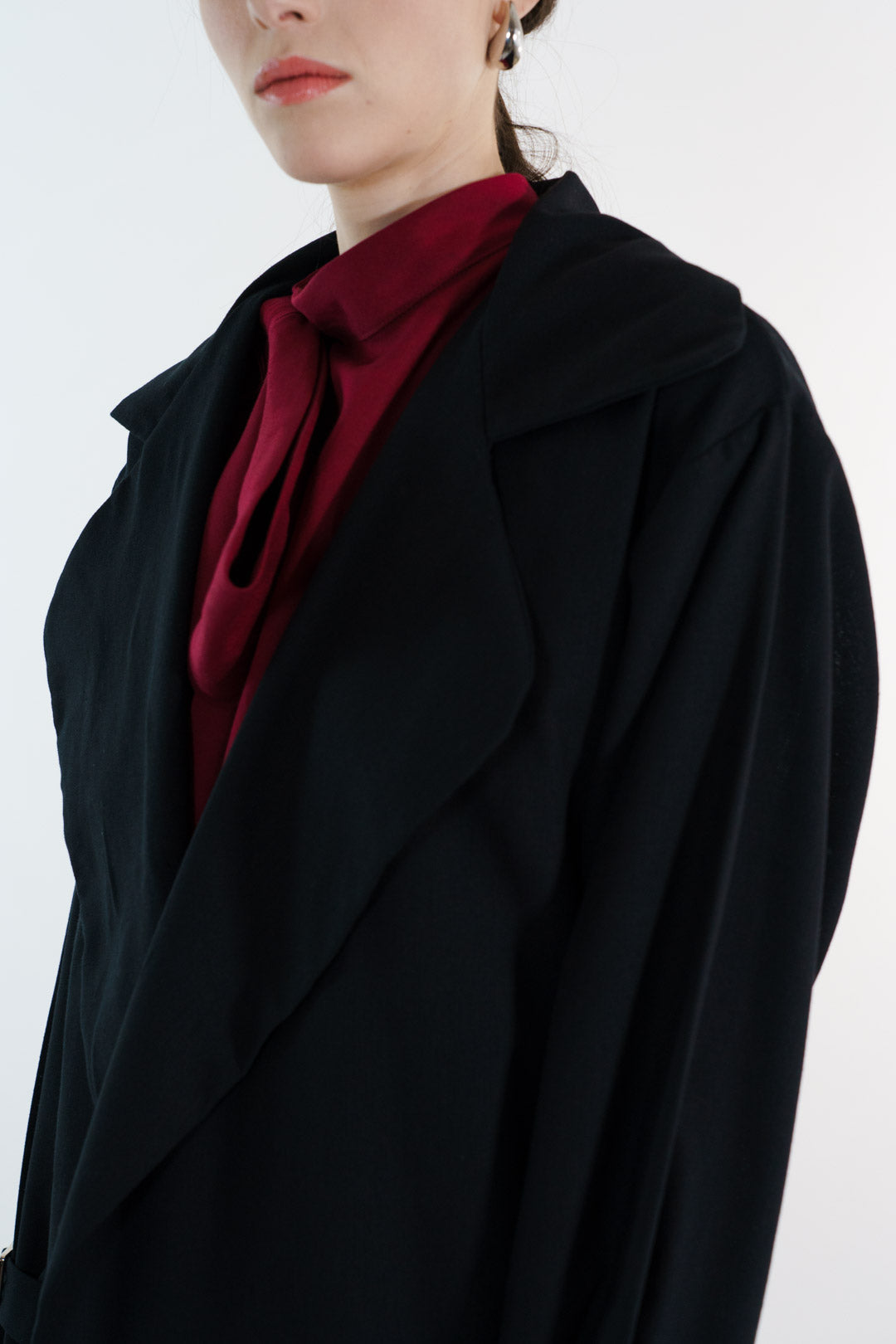 GABARDINA LINO | NEGRO MUJER