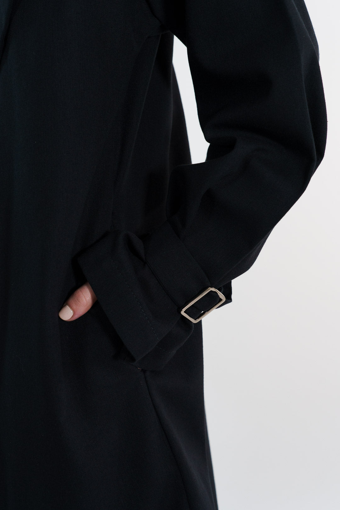 GABARDINA LINO | NEGRO MUJER
