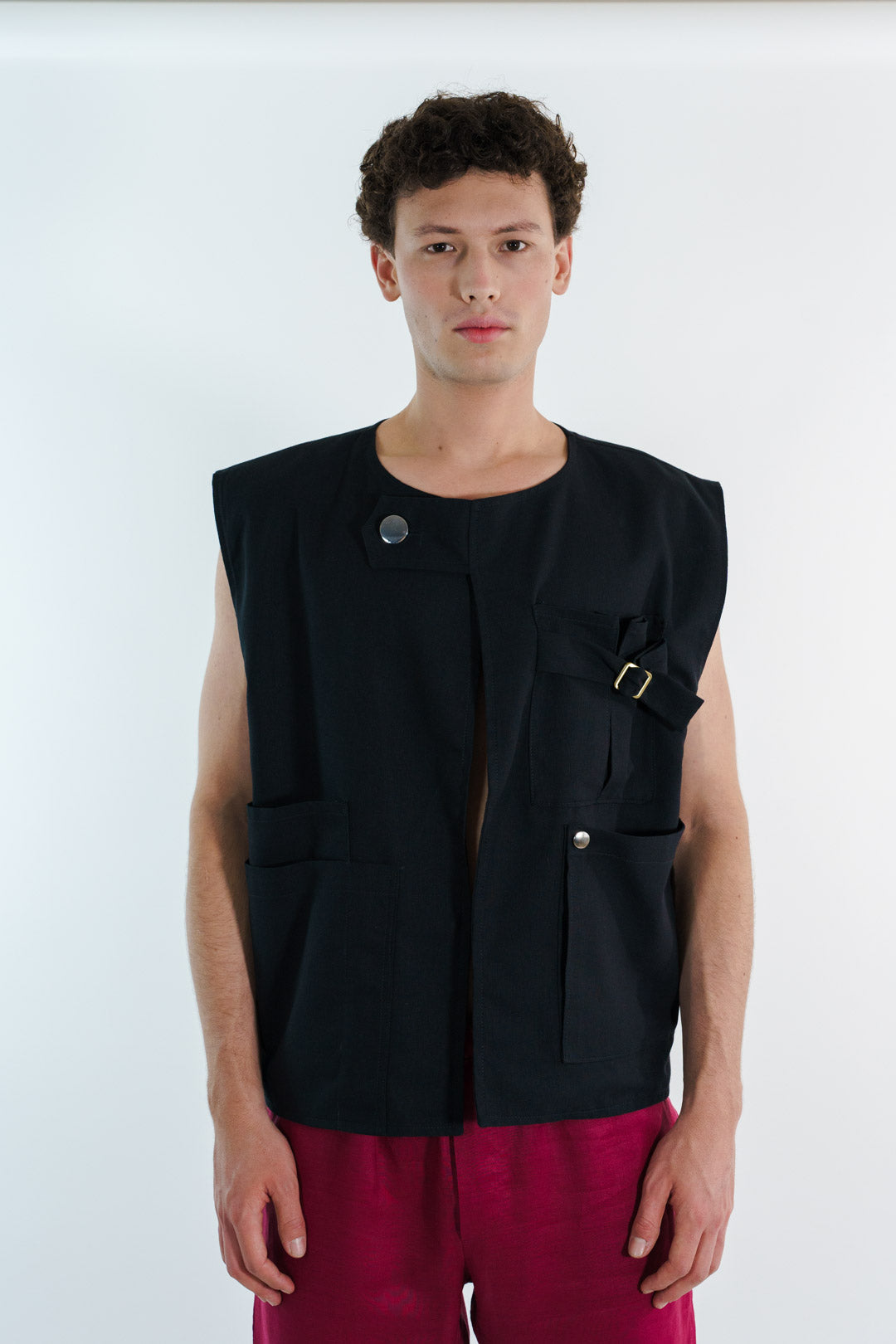 CHALECO LINO | NEGRO HOMBRE