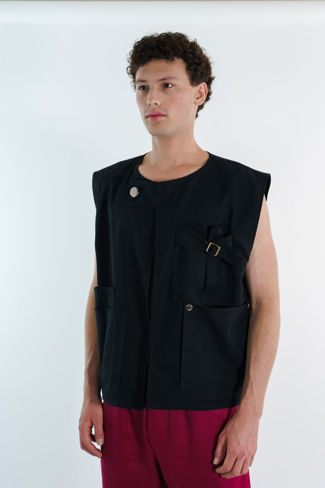 CHALECO LINO | NEGRO HOMBRE