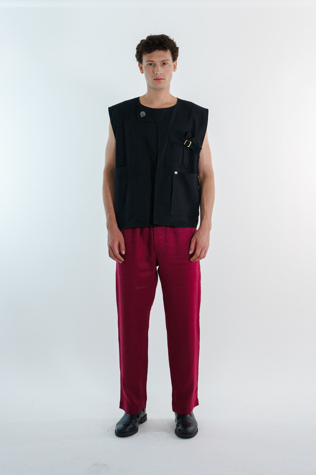 CHALECO LINO | NEGRO HOMBRE