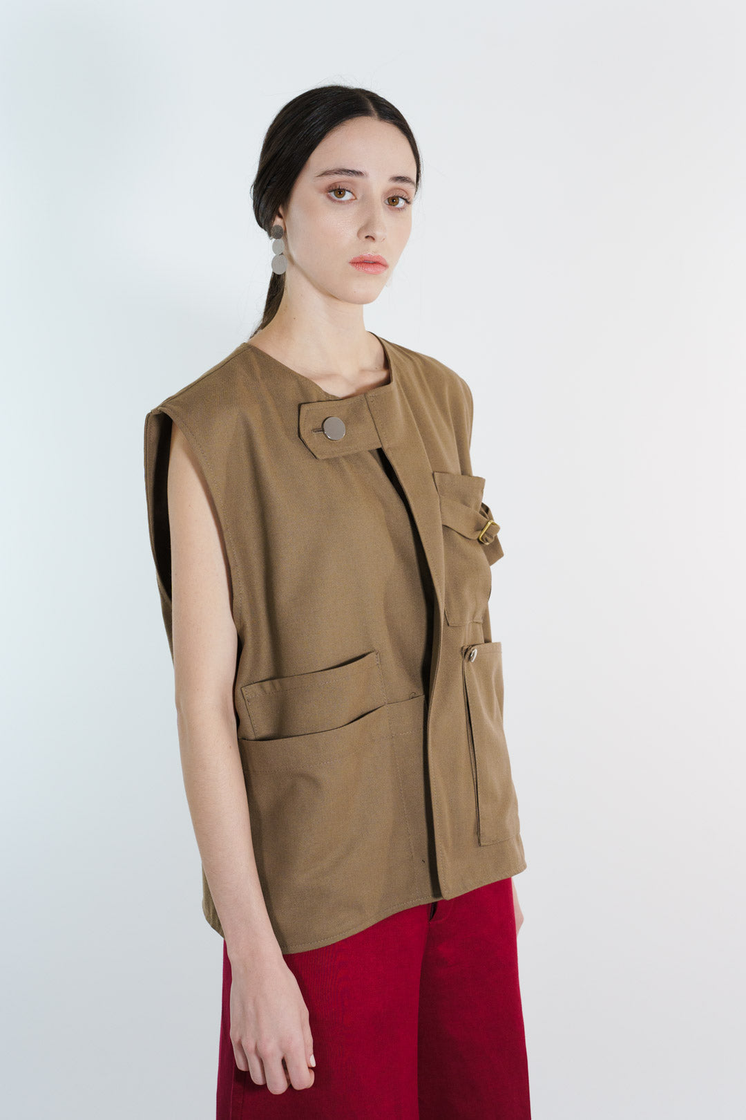CHALECO | CAFE CAMEL MUJER
