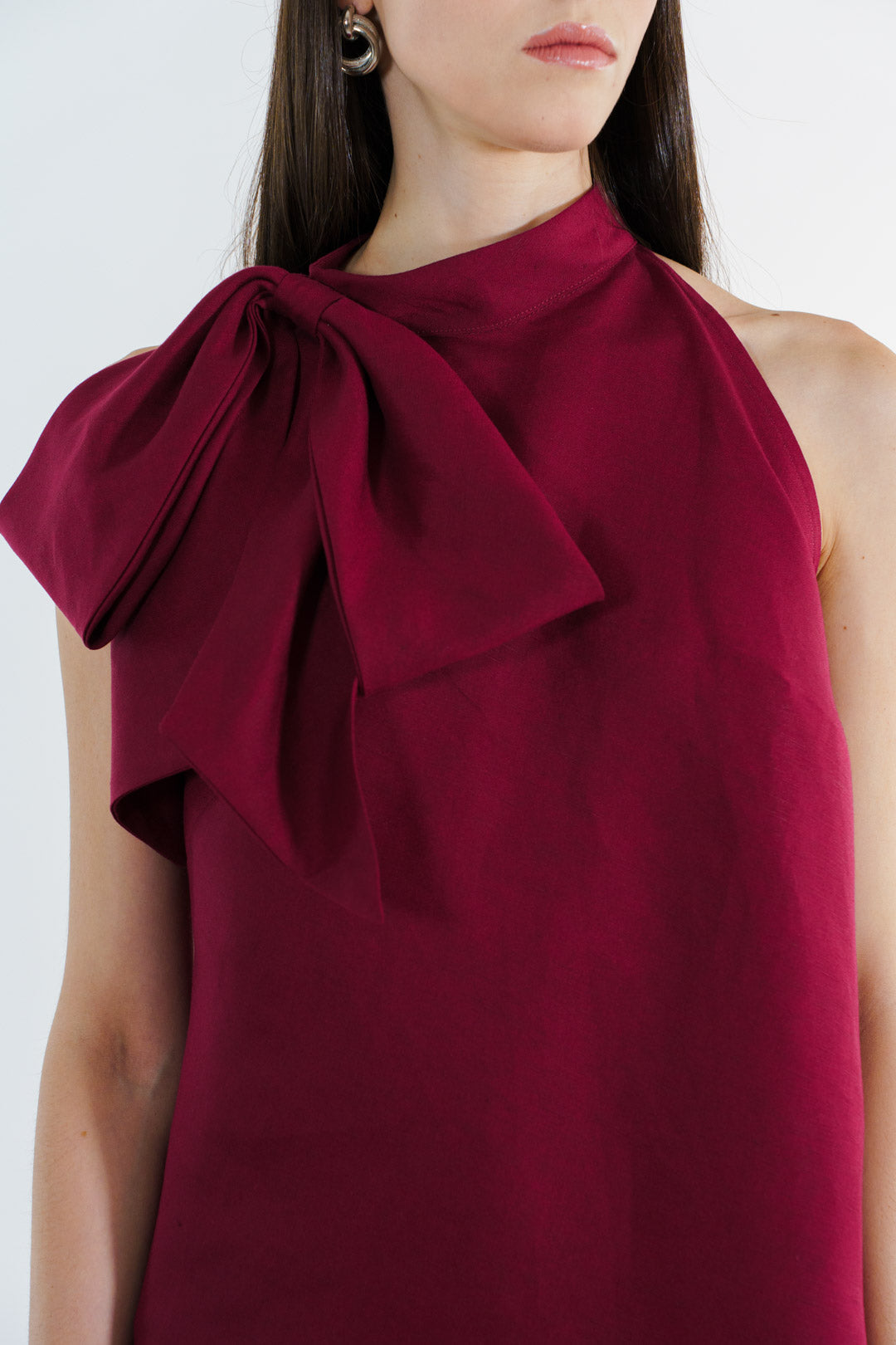 BLUSA VALENCIA MOÑO LINO TINTO