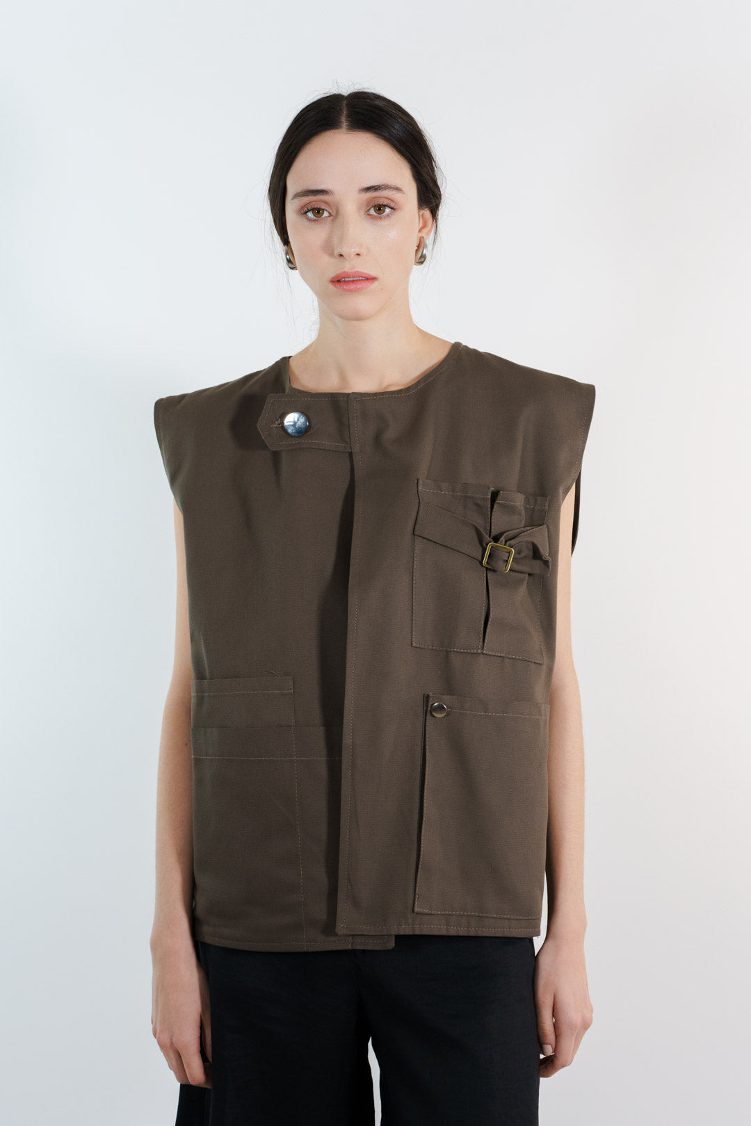 CHALECO LONETA | VERDE OLIVO MUJER