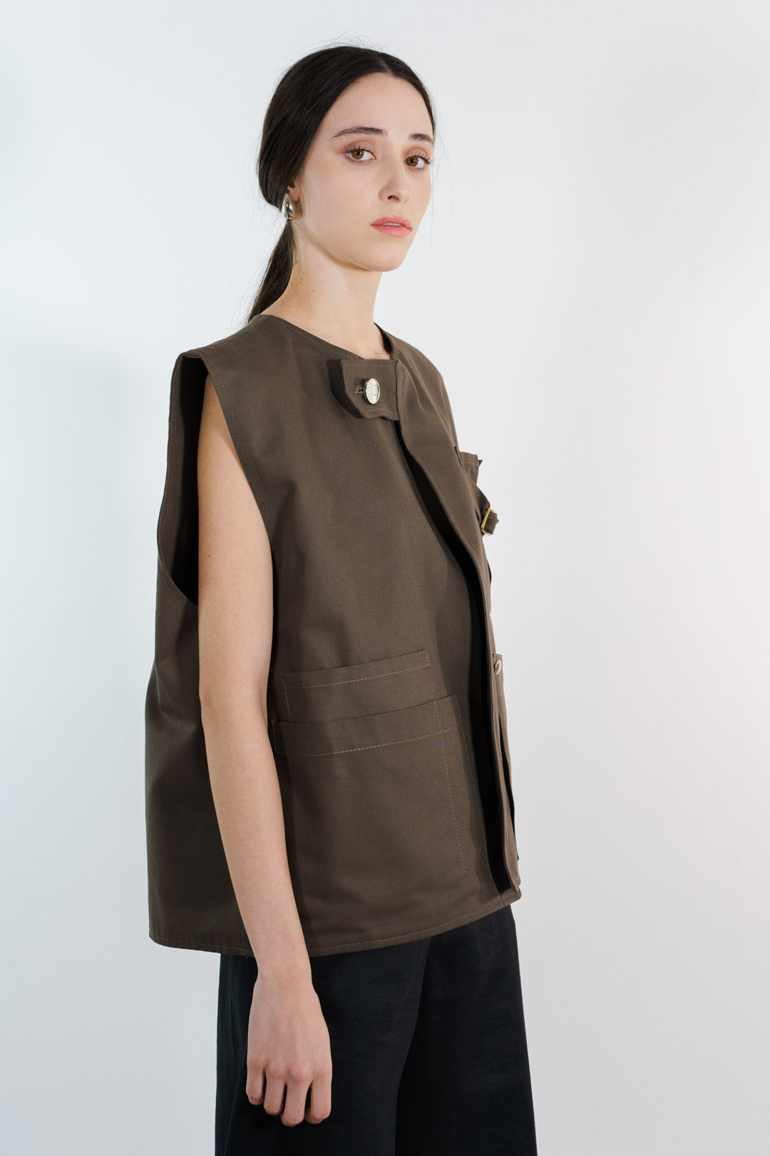 CHALECO LONETA | VERDE OLIVO MUJER
