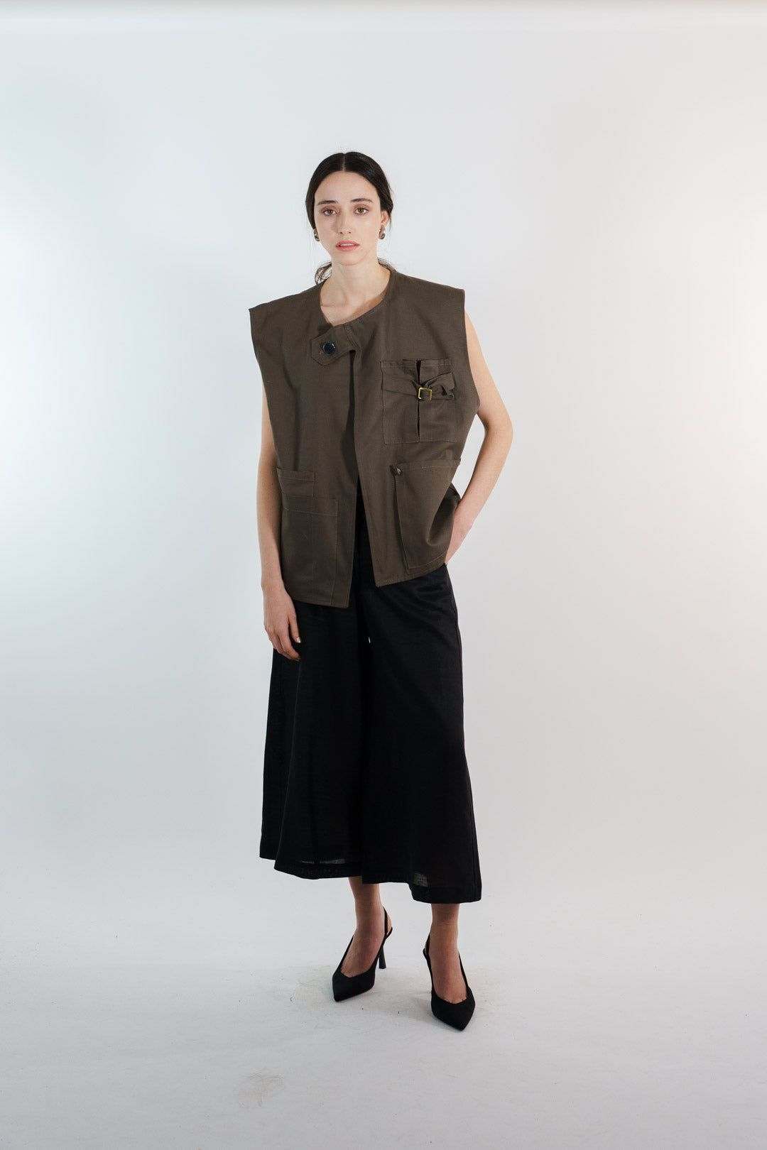 CHALECO LONETA | VERDE OLIVO MUJER