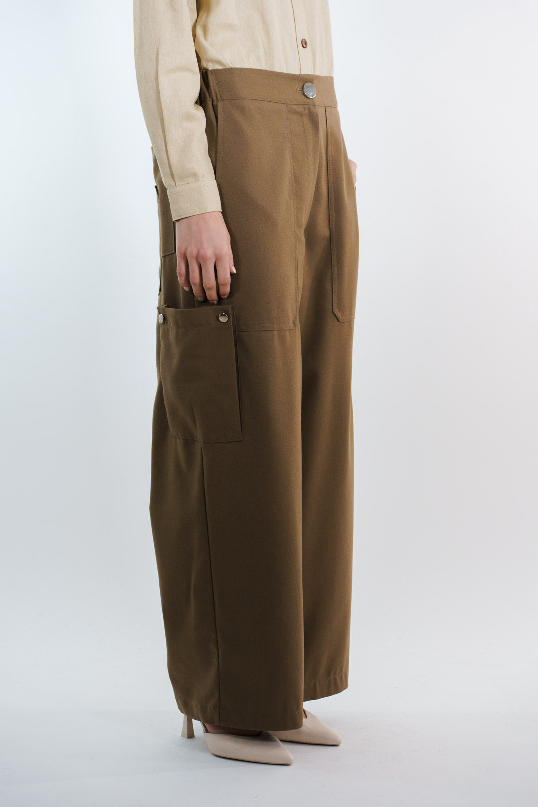 PANTALON CARGO | CAFE CAMEL MUJER