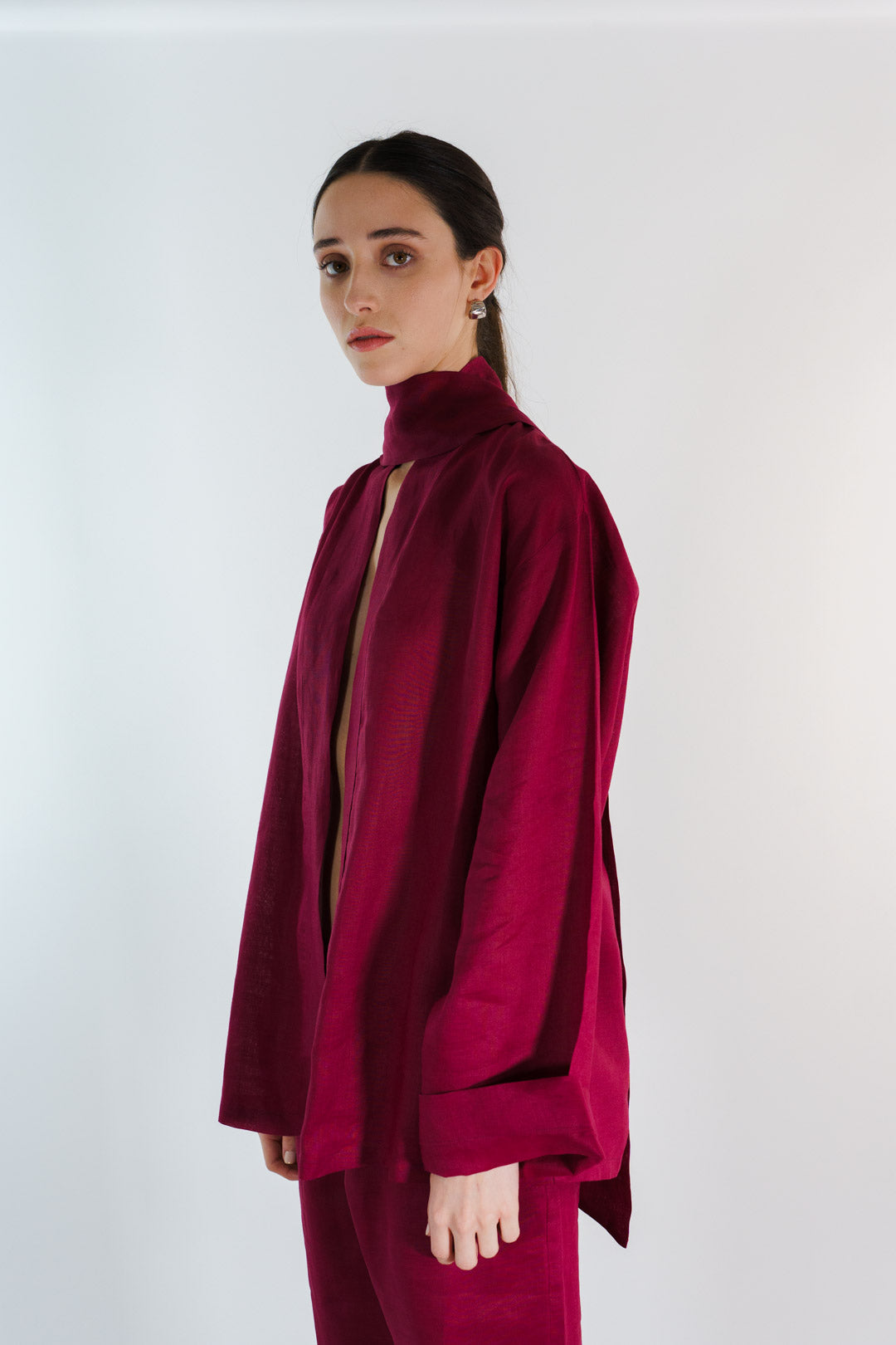KIMONO GANTE LINO TINTO MUJER