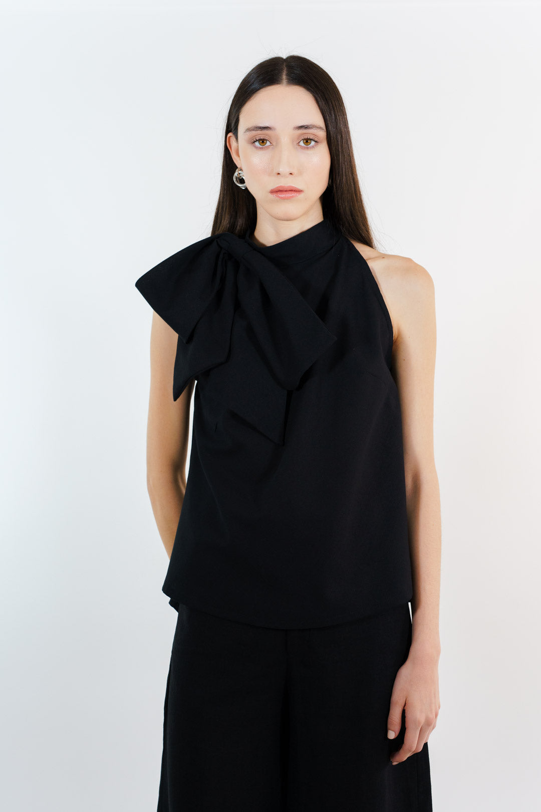 BLUSA MOÑO VALENCIA | NEGRO