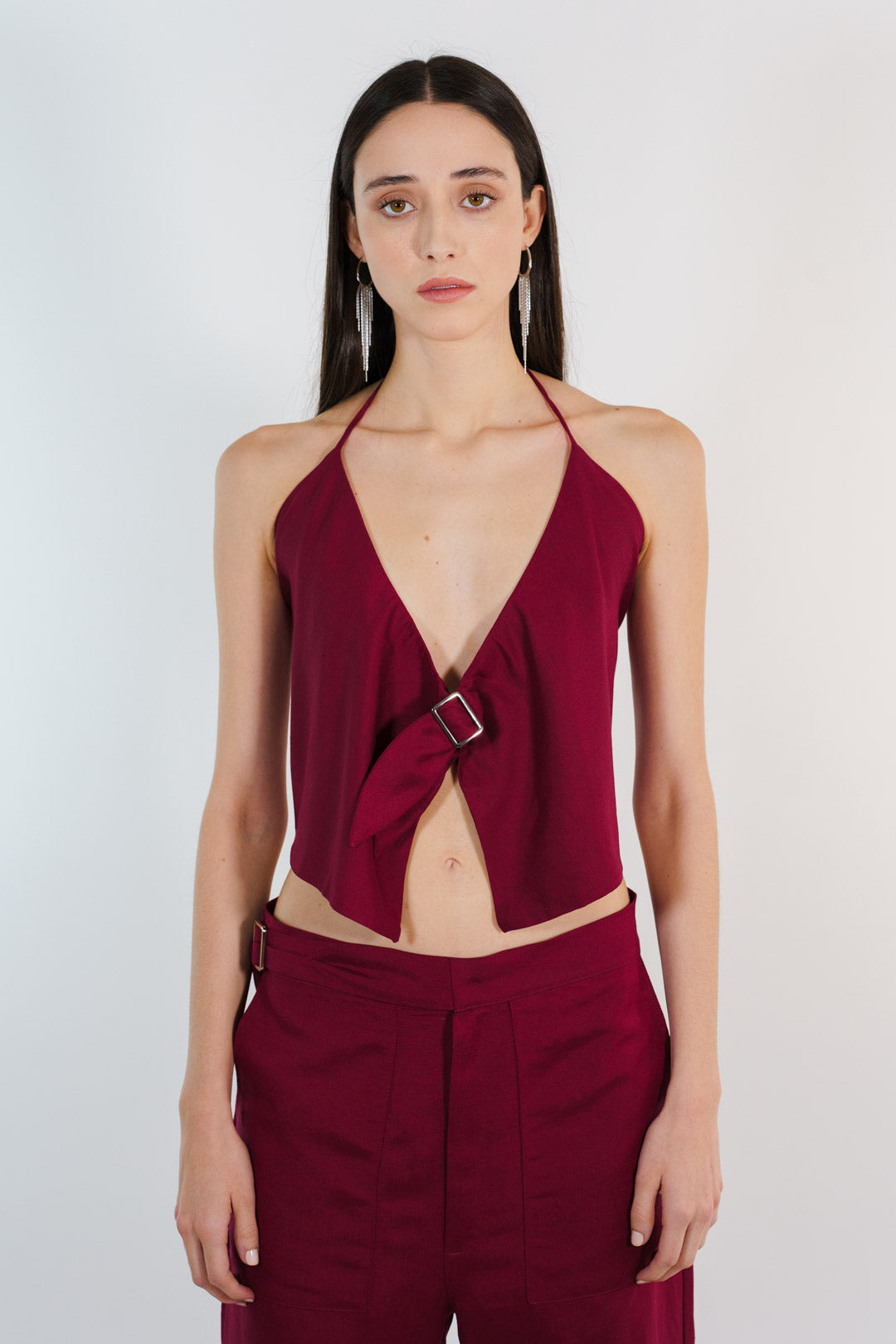 TOP MARIPOSA LINO TINTO