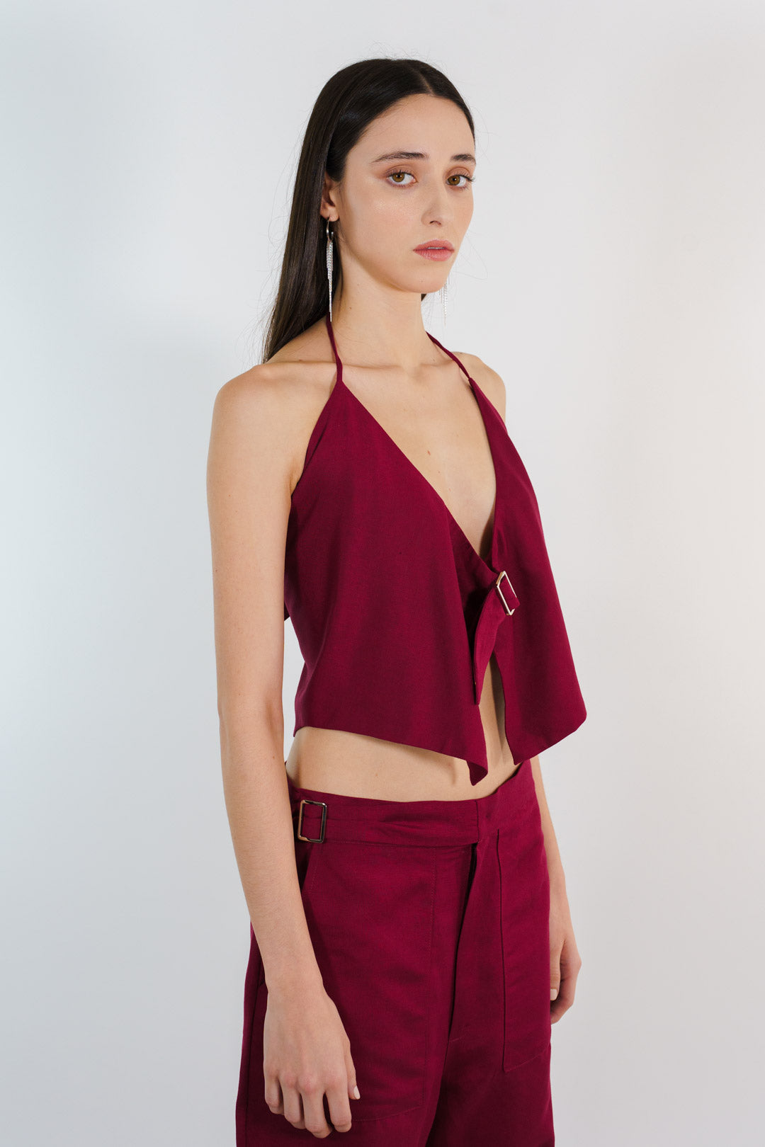 TOP MARIPOSA LINO TINTO