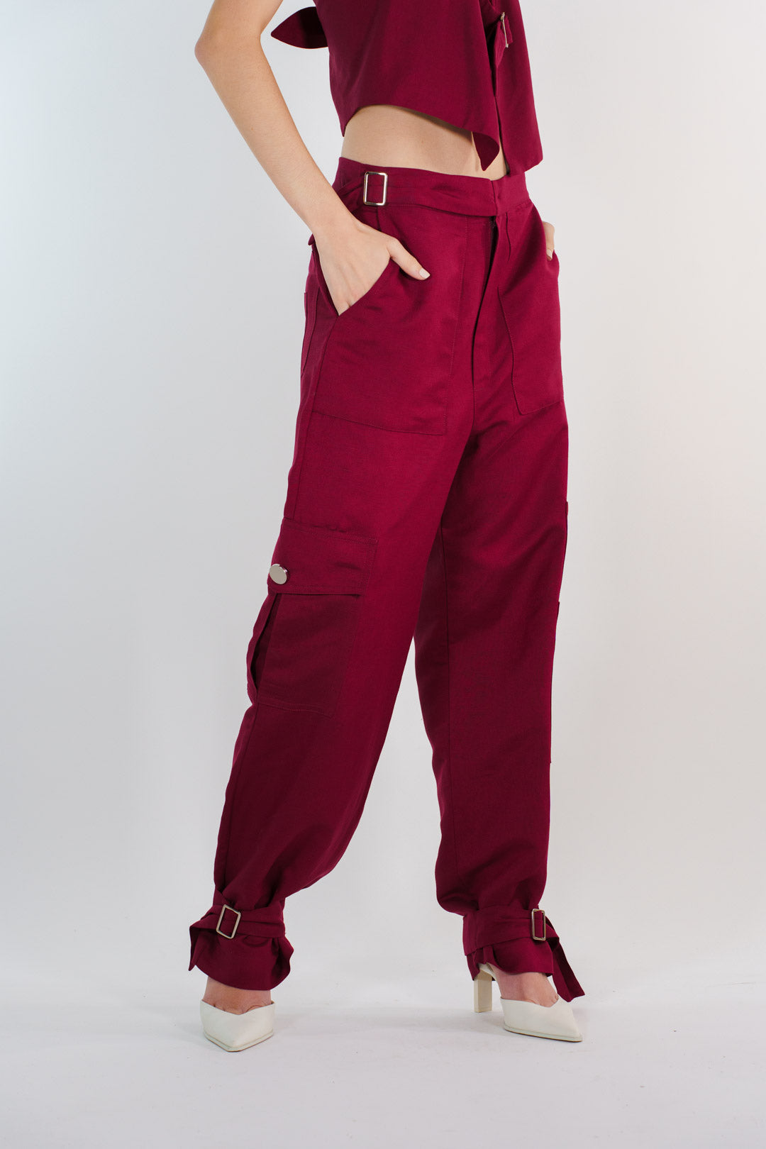 PANTALÓN CARGO LINO TINTO