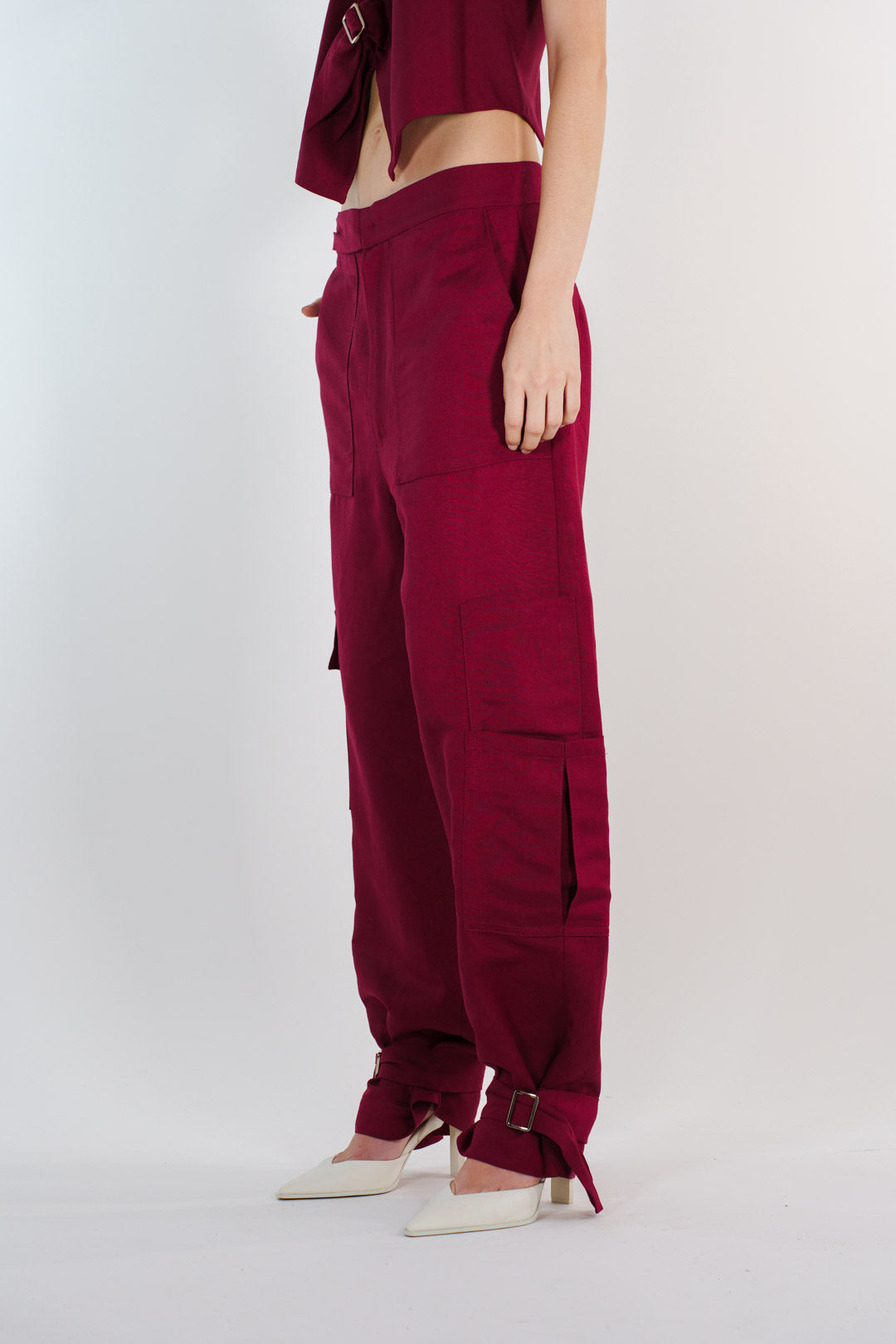 PANTALÓN CARGO LINO TINTO