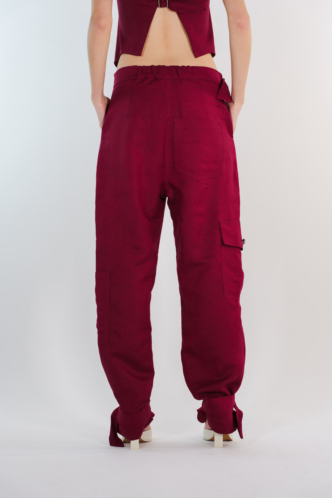 PANTALÓN CARGO LINO TINTO