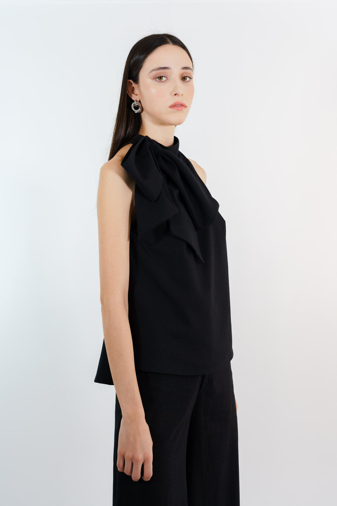 BLUSA MOÑO VALENCIA | NEGRO