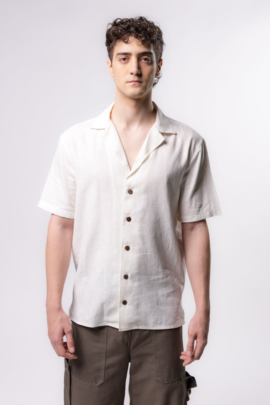 CAMISA TIPO BOLOS | BLANCO