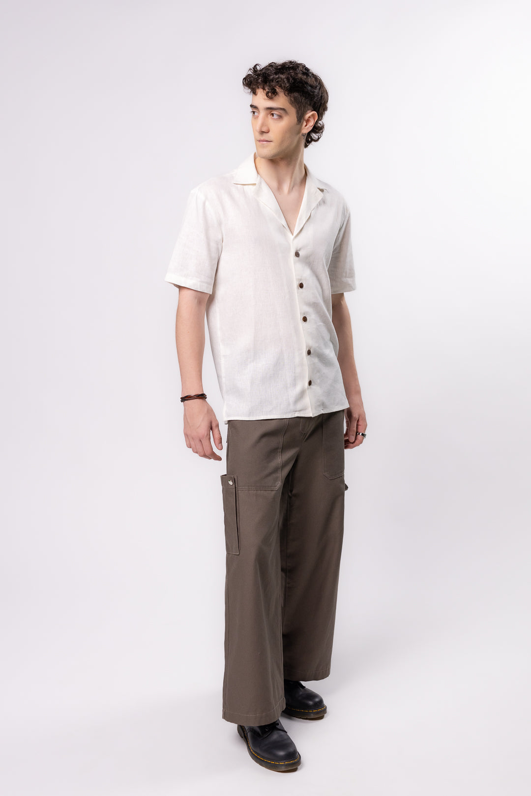 CAMISA TIPO BOLOS | BLANCO