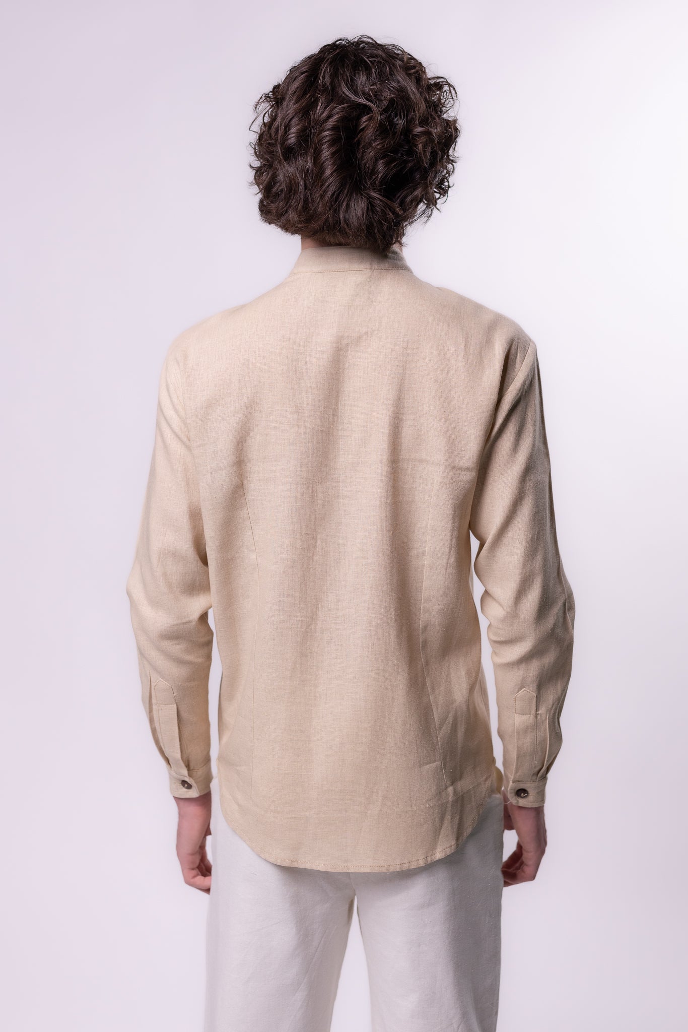 CAMISA LINO CUELLO MAO | ARENA