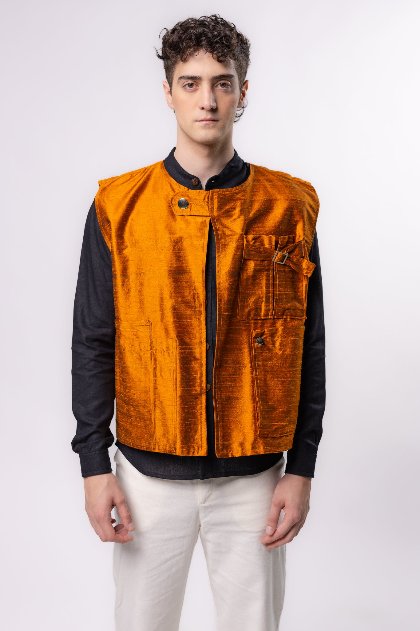 CHALECO CARGO | NARANJA METALICO