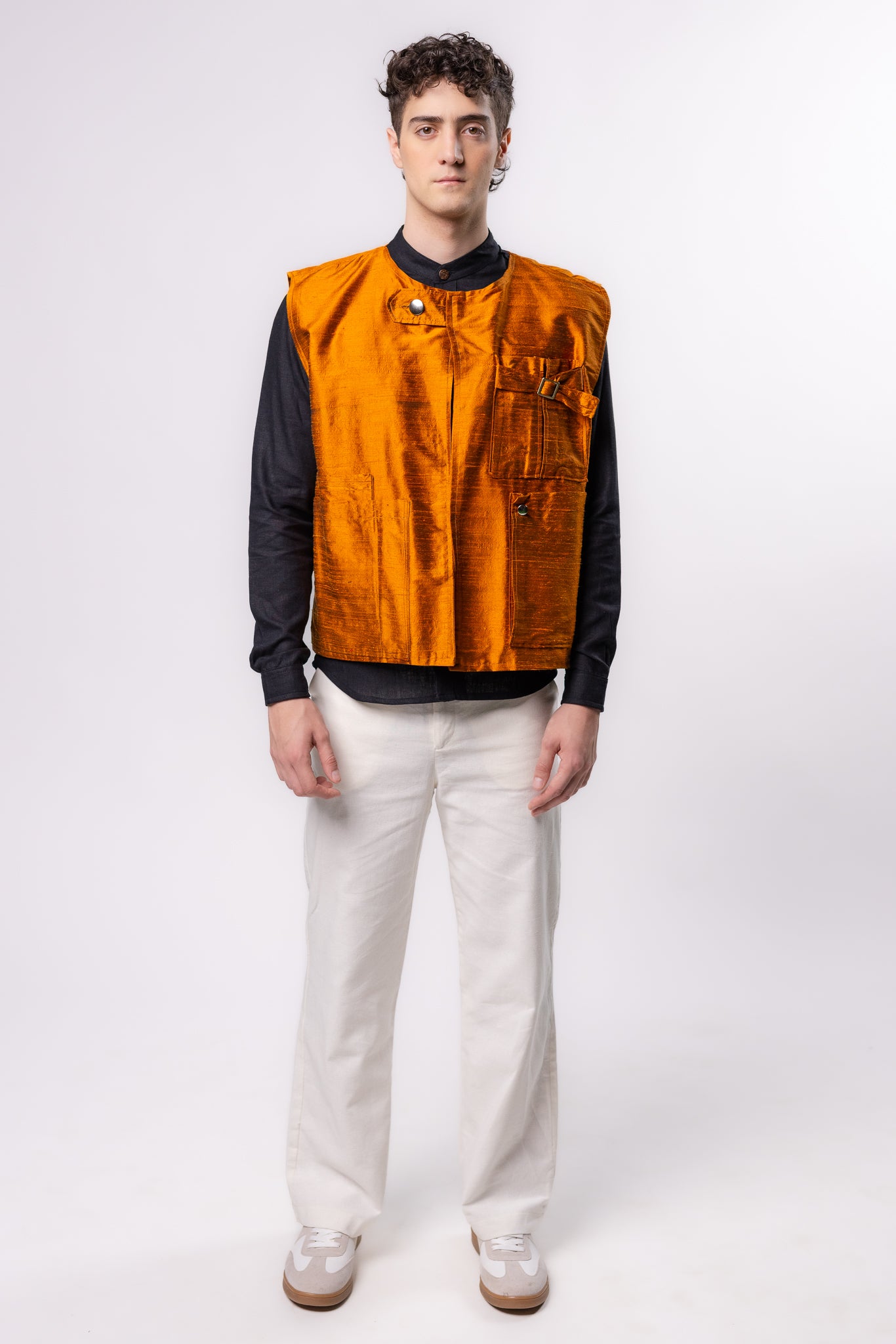 CHALECO CARGO | NARANJA METALICO
