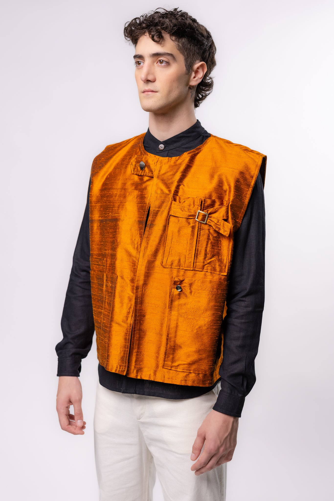 CHALECO CARGO | NARANJA METALICO
