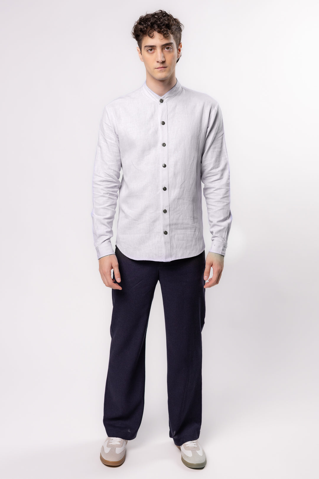 CAMISA CUELLO MAO | BLANCO