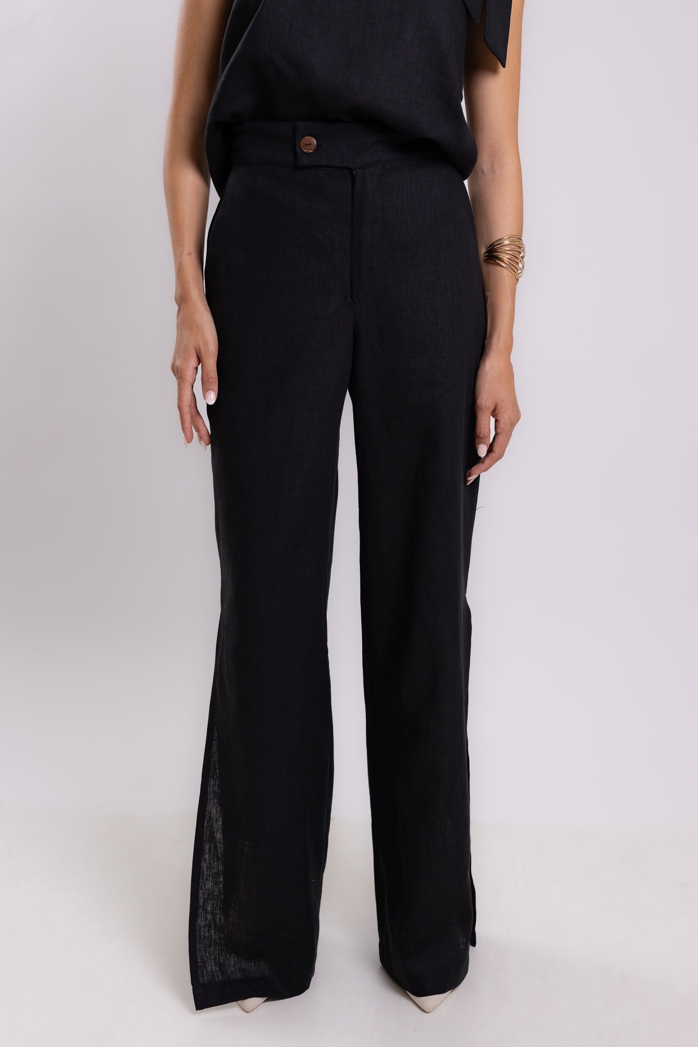PANTALÓN SEWARD LINO | NEGRO