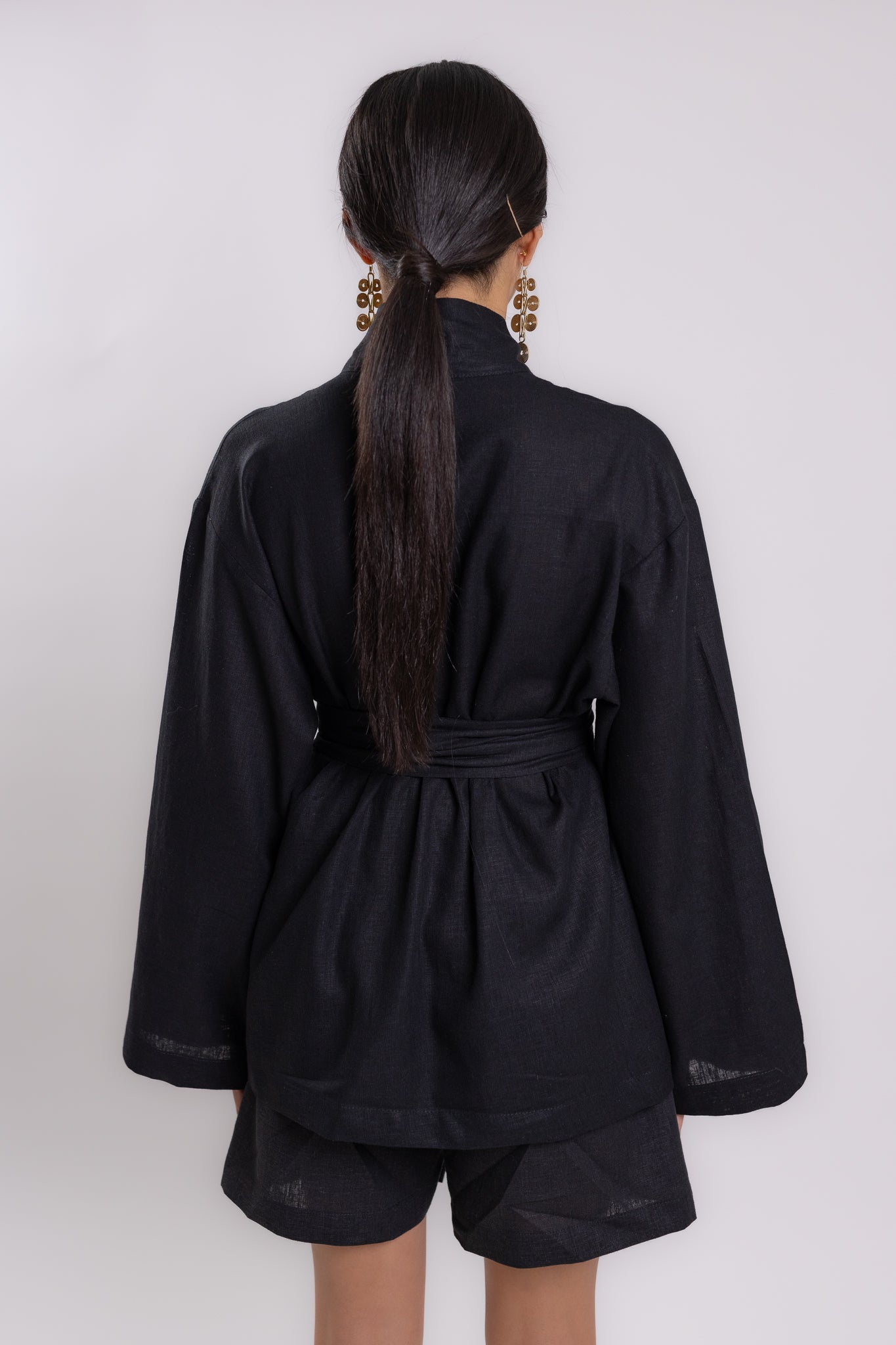 KIMONO NOME LINO | NEGRO