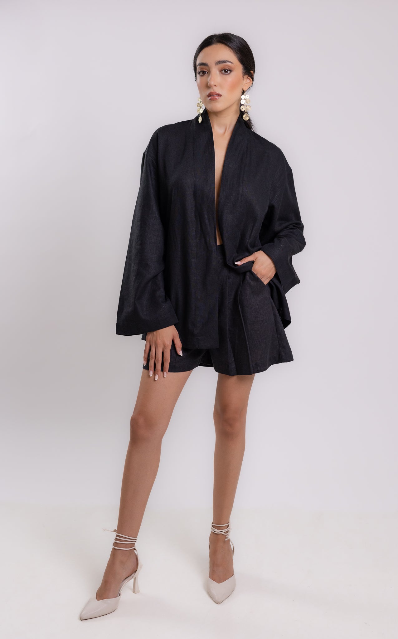 KIMONO NOME LINO | NEGRO