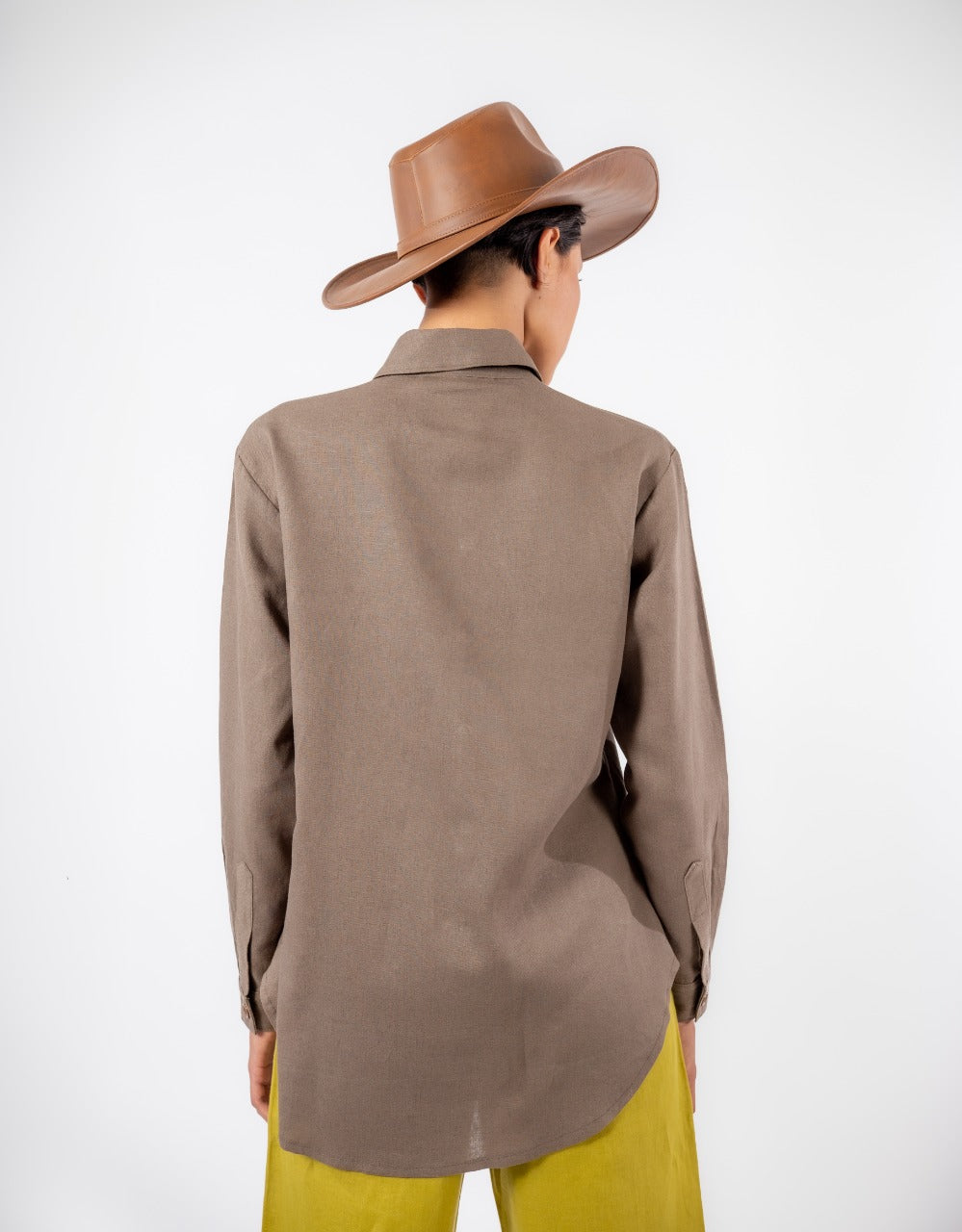 BLUSA LINO RAYÓN | VERDE OLIVO