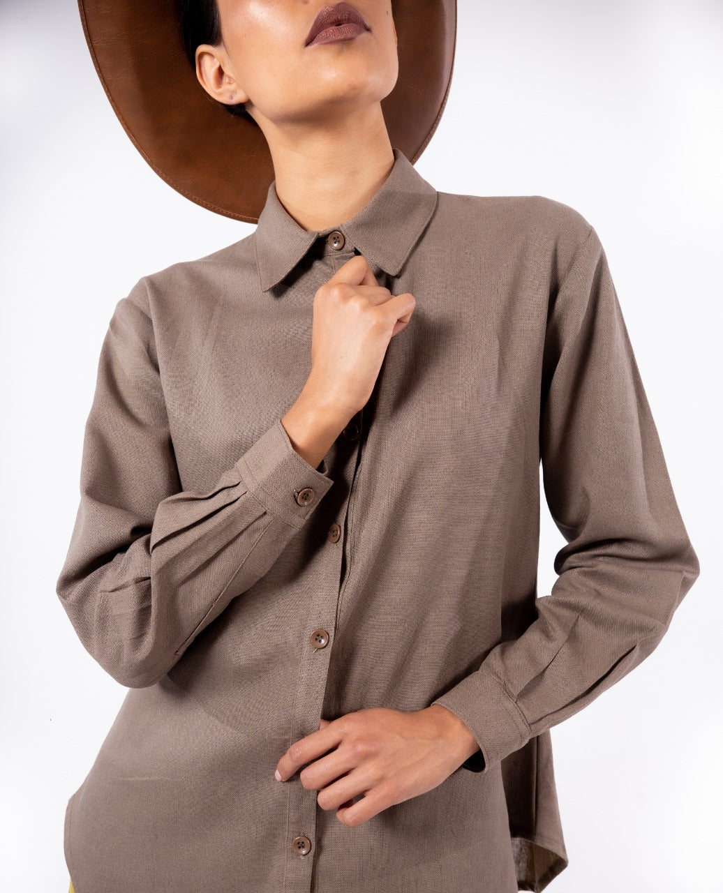 BLUSA LINO RAYÓN | VERDE OLIVO