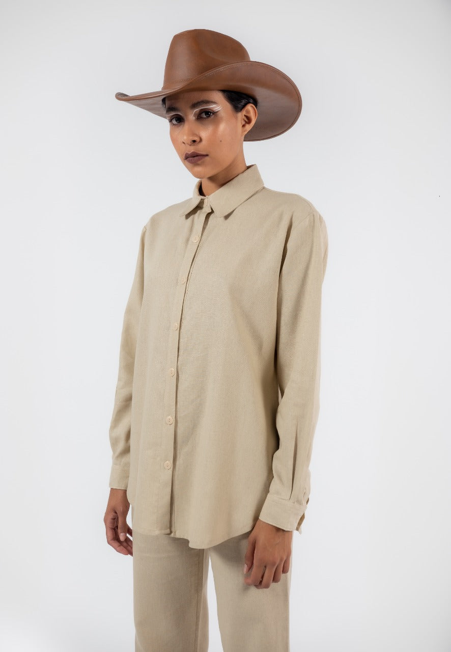 BLUSA LINO RAYÓN | ARENA