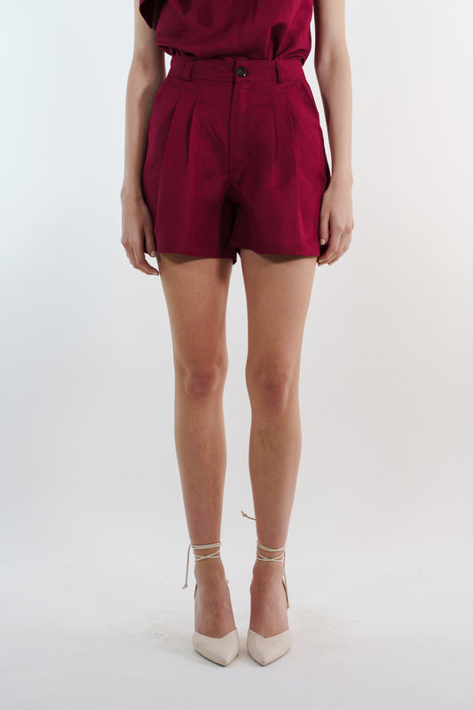 SHORT MEXICANO LINO TINTO