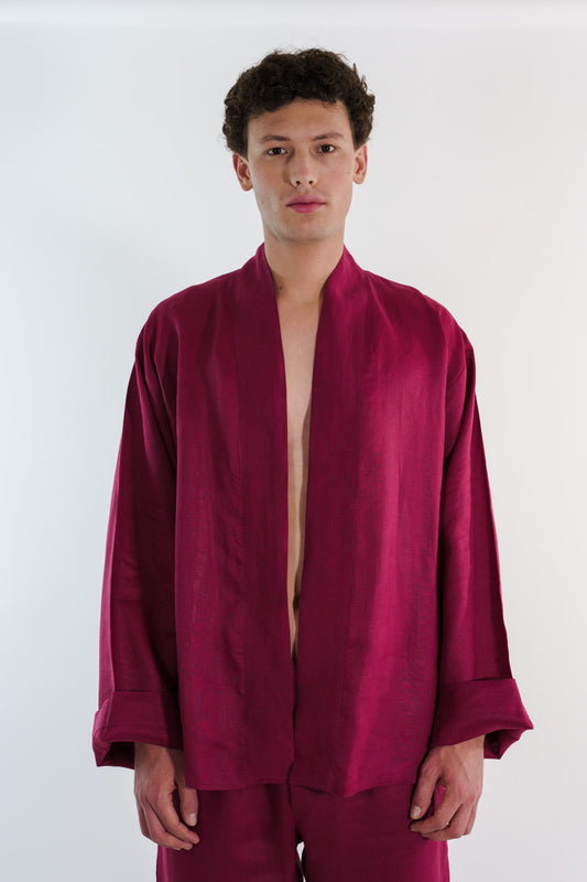 KIMONO GANTE LINO TINTO HOMBRE
