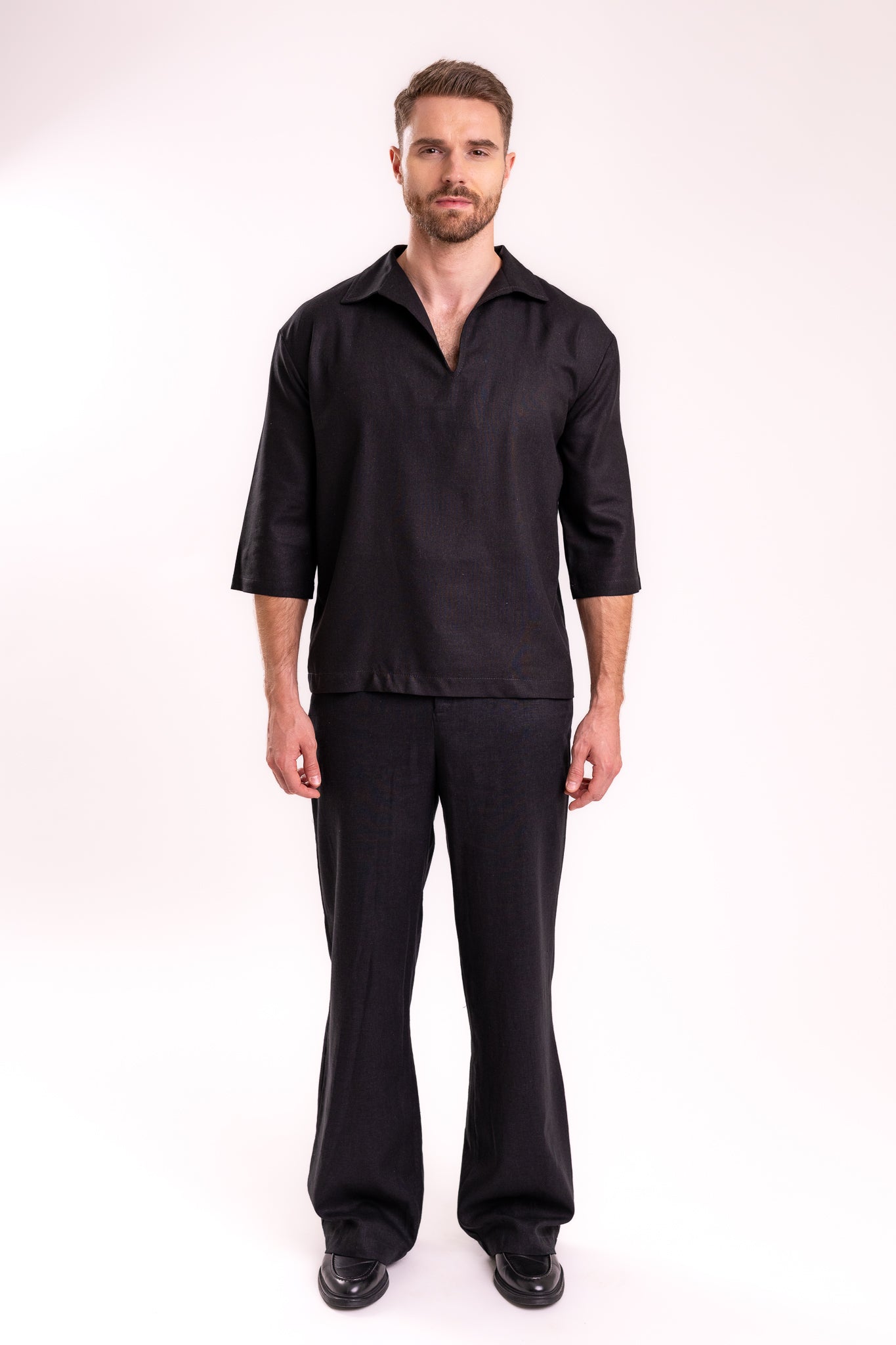 CAMISA ITALIANA NEGRO