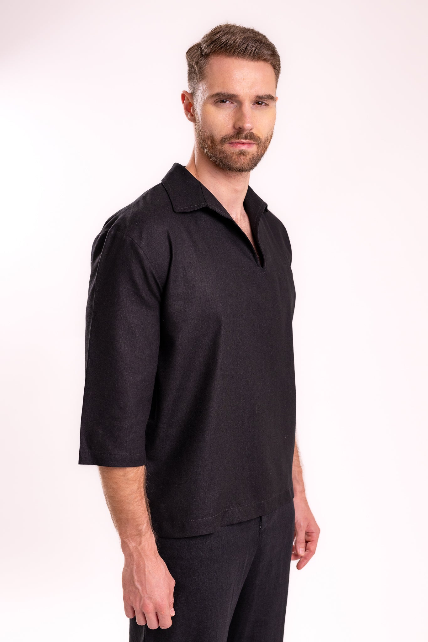 CAMISA ITALIANA NEGRO