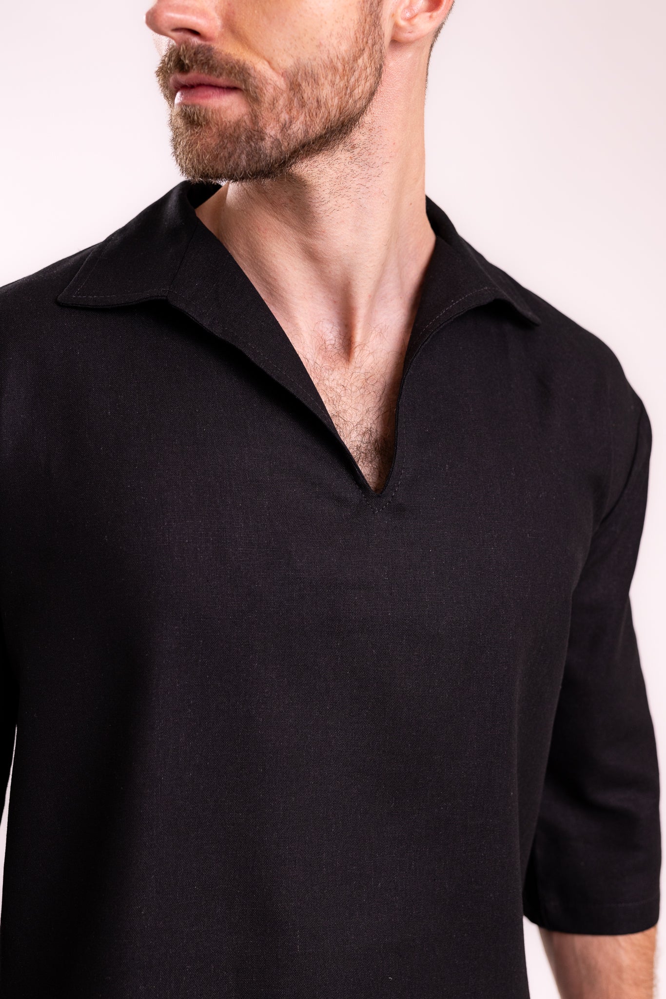 CAMISA ITALIANA NEGRO