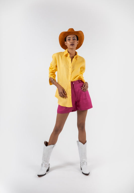 BLUSA LINO | AMARILLO